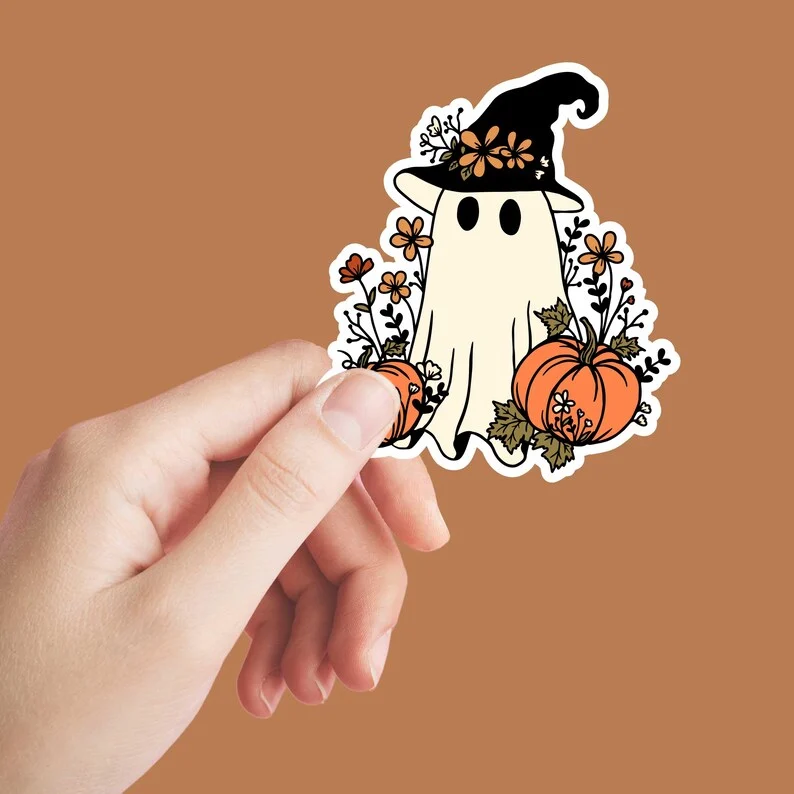 Spooky Ghost, Halloween Svg, Fall SVG, Pumpkins, Leaves SVG, Cute Flower Ghost Svg, Cute Ghost Svg, Flower Ghost Svg, Ghouls - Image 9