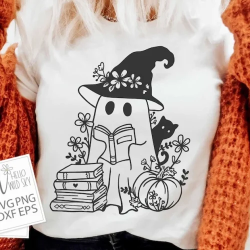 Cute Ghost laser cut design, view 5