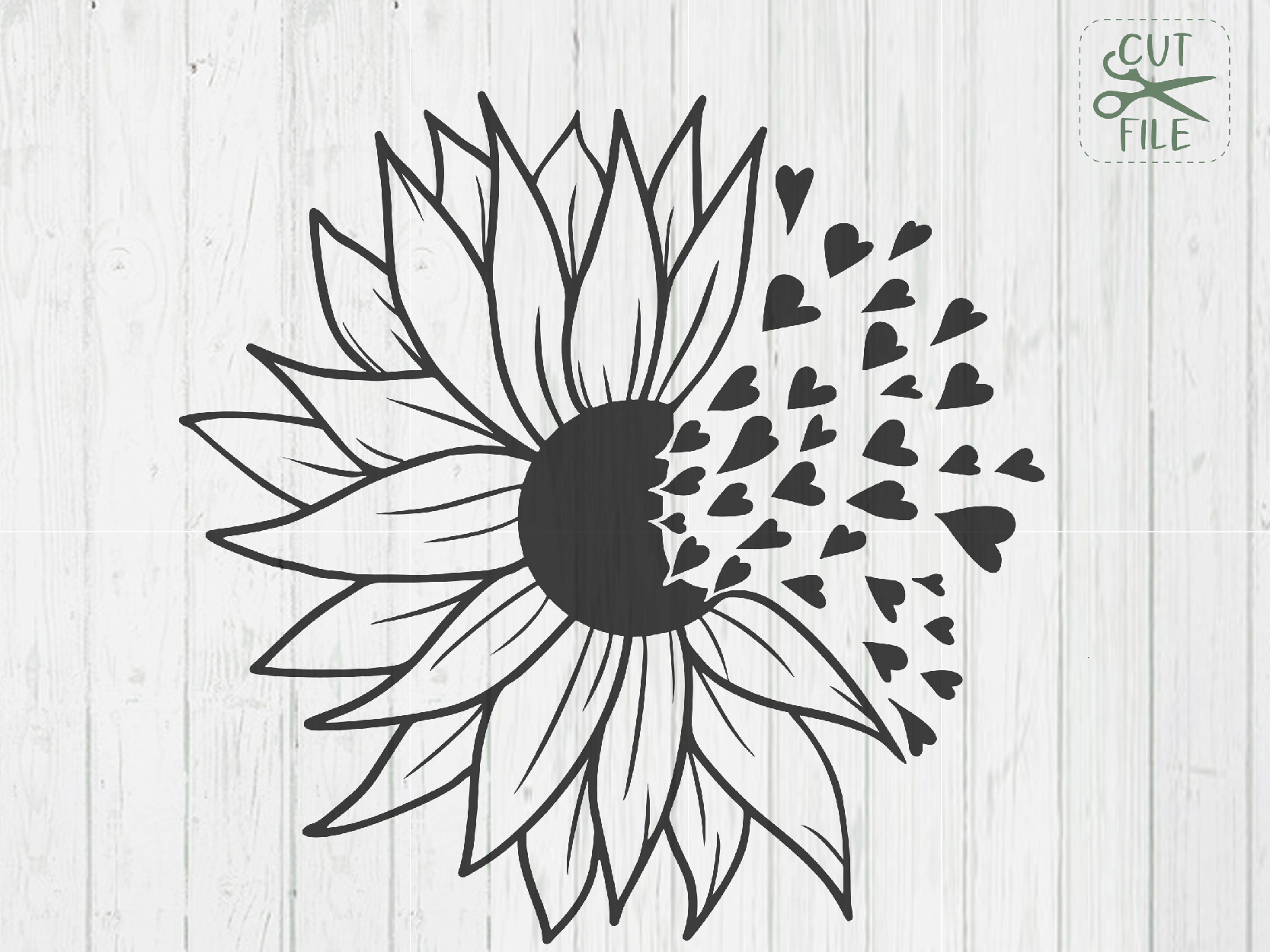 Sunflower monogram svg, Sunflower Butterfly svg, flower monogram