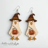 Spooky Goose Ghost Earrings laser cut file
