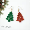 Christmas Tree With Paws Earring laser cut file