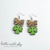 Coquette St Patrick's Day Clover laser cut file