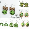 St Patrick's Day Earring Bundle laser cut file