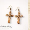 Cross Earrings laser cut file