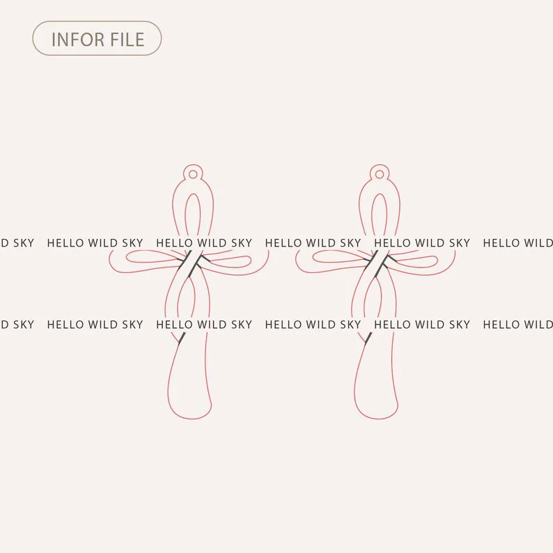 Cross Earrings SVG, Boho Cross Wood Earring, Easter Wood Earring Svg, Glowforge SVG, Religious Cross SVG ( Digital Download) - Image 6