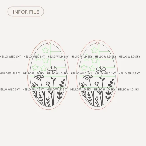 American Flag Floral Earrings laser cut design, view 8