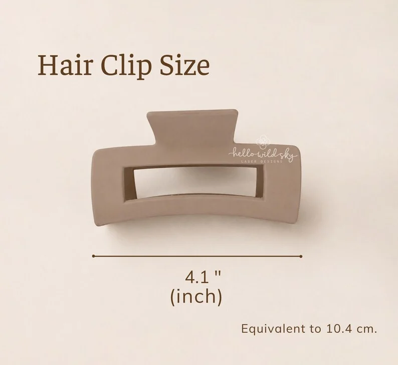 Roses Hair Clip SVG, Floral Roses Hair Clip Laser 4.1" SVG File, Roses Laser Cut Design, Flower Hair Clip SVG File (digital Download) - Image 3