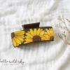 Boho Sunflower Hair Clips laser cut file