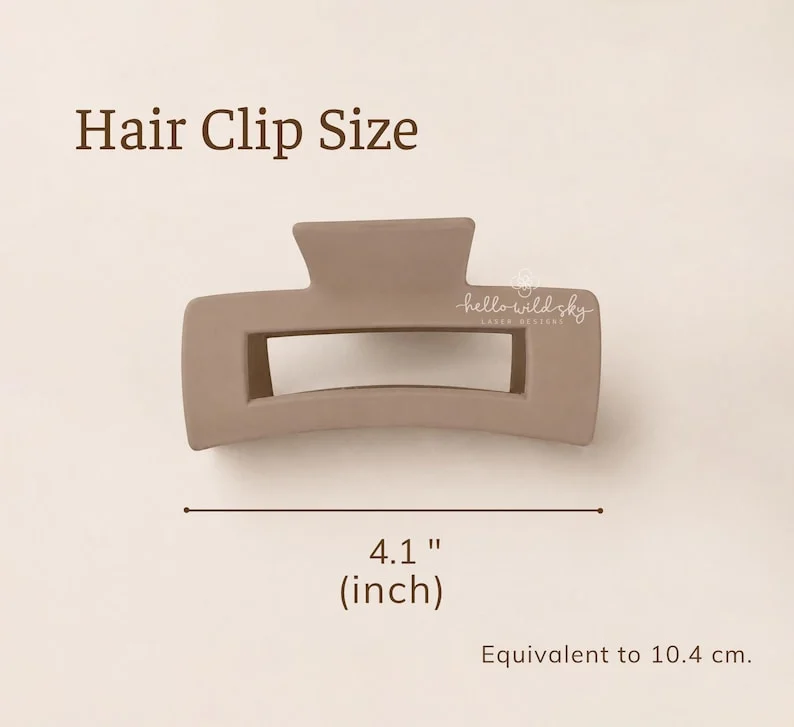Ghost Hair Clip laser cut design, view 5