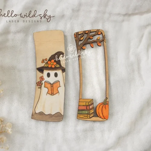Read Book Cute Ghost Hair Clip laser cut design, view 10