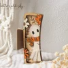 Autumn Cute Fall Ghost Hair Clip laser cut file