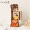 Pumpkin Hello Fall Hair Clip laser cut file